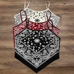 3 bandana tank tops